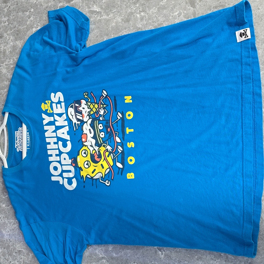 Johnny Cupcakes Boston Blue Tee Boston Marathon